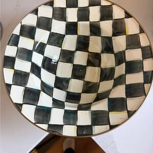 Mackenzie-Child’s Courtley Check Serving Bowl
